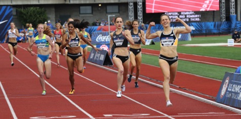 Jennie Simpson at the Olympic Trials